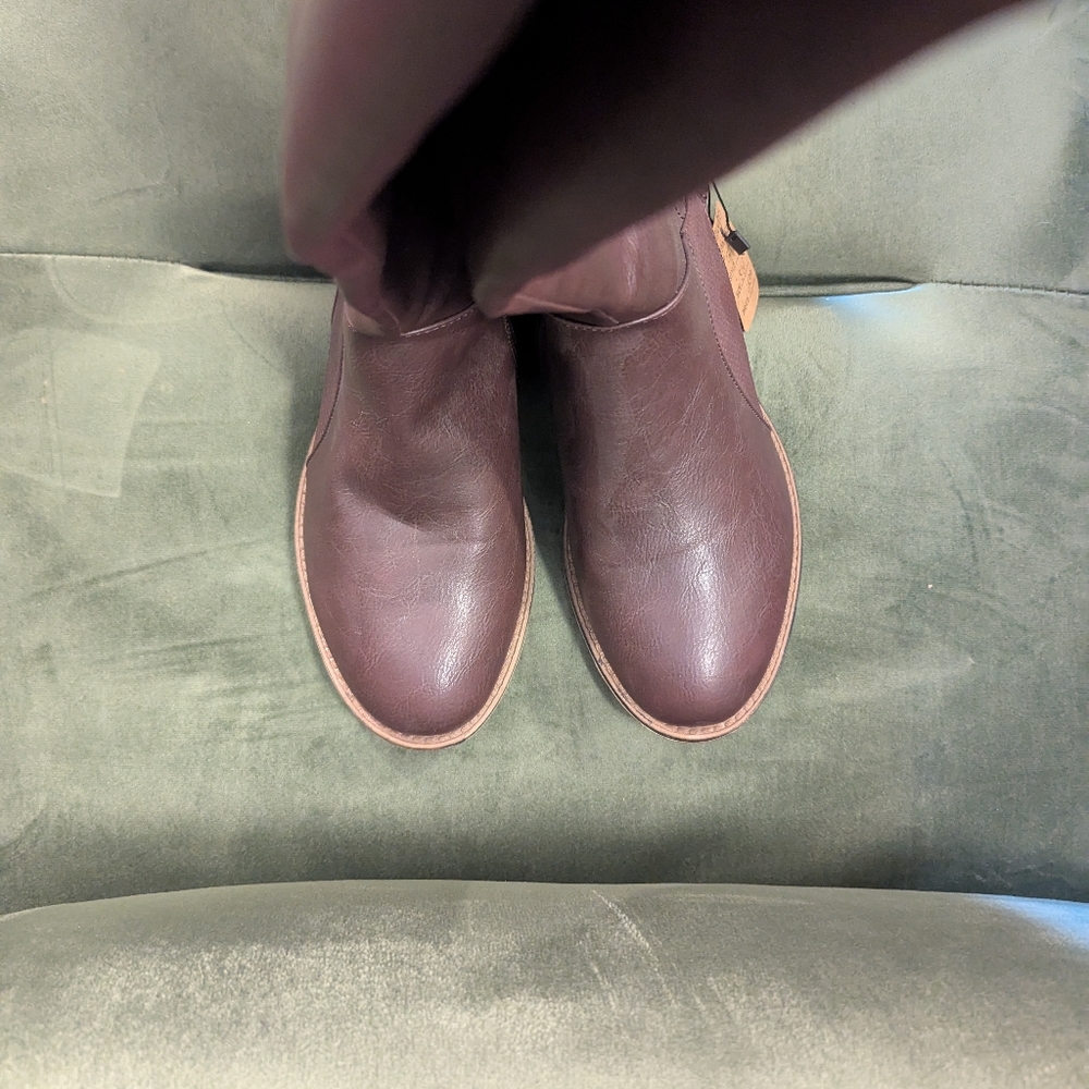 New EWC W/O Box Maurice's Faux Leather Boots Size 8W With Extra Wide Calf - Picture 8 of 9